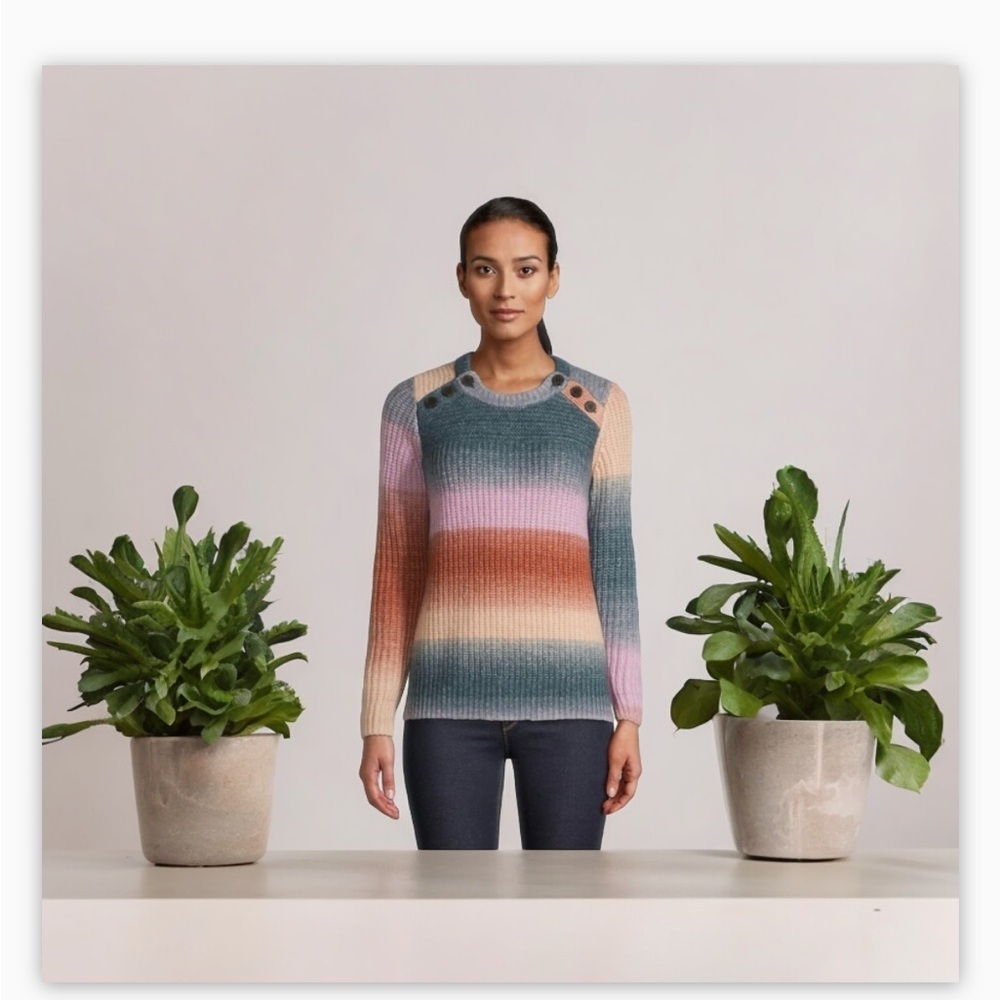 Madewell Space-Dyed Button-Shoulder
Pullover Sweater XS -Oversized - Picture 8 of 9